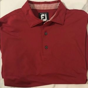Mens FOOTJOY FJ Red ProDry Golf Polo Shirt XXL